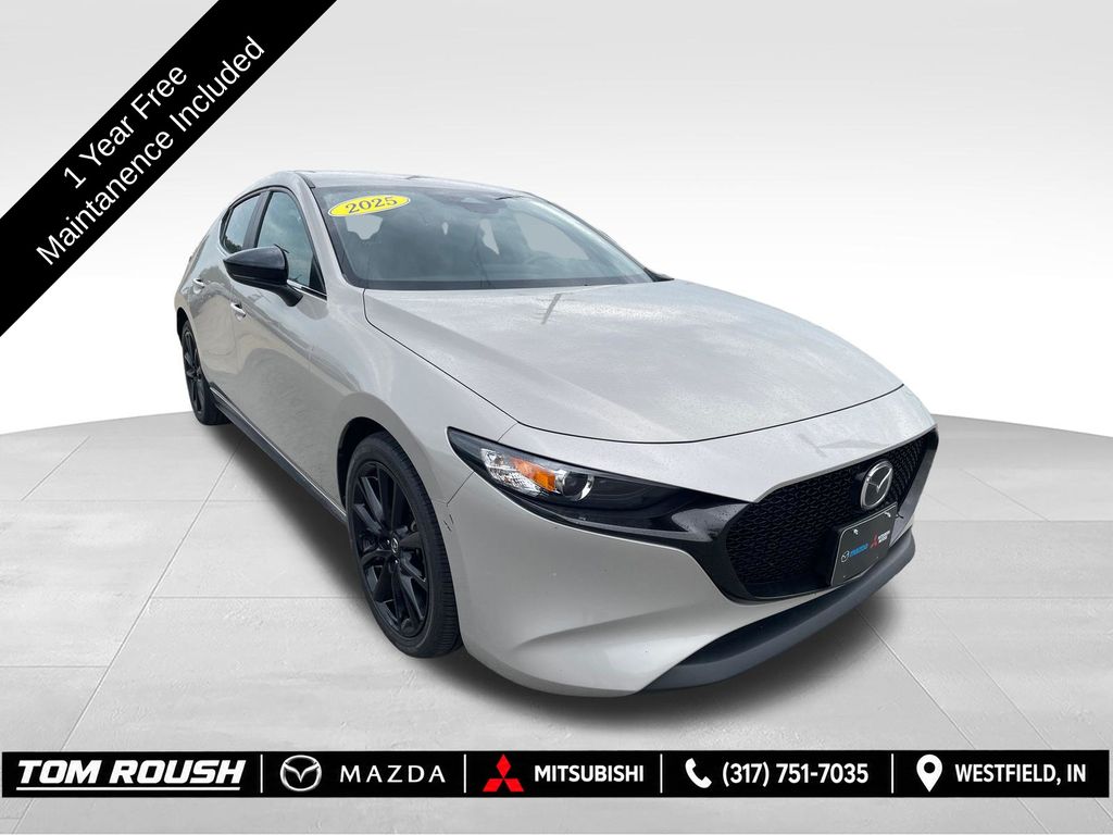 Gray (Platinum Quartz Metallic) 2025 Mazda MAZDA3 Hatchback Front-Wheel Drive 6-Speed Automatic