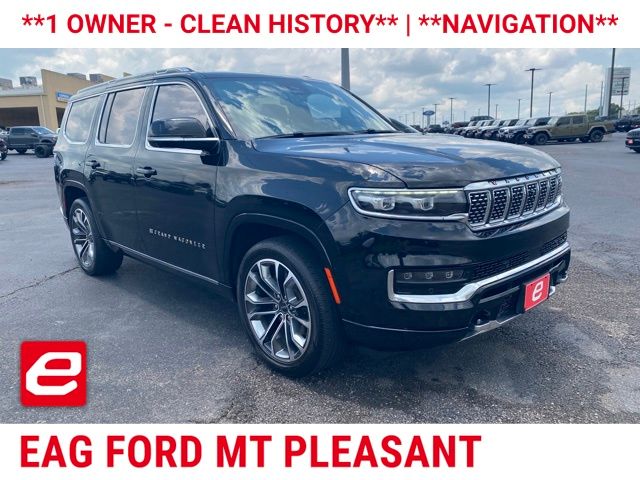 Diamond Black Crystal Pearlcoat 2022 Jeep Grand Wagoneer SUV / Crossover Four-Wheel Drive 8-Speed Automatic