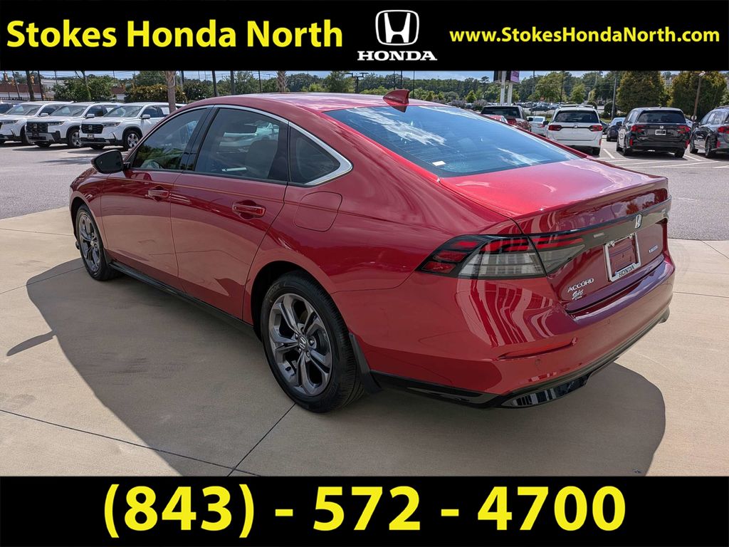 2025 Honda Accord Hybrid EX-L Red at Stokes Honda North