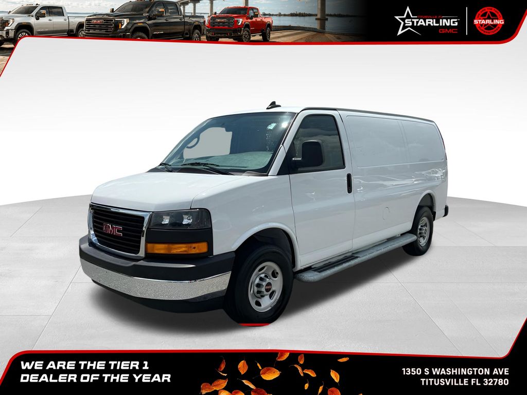 Summit White 2025 GMC Savana Cargo Van Rear-Wheel Drive 8-Speed Automatic Overdrive