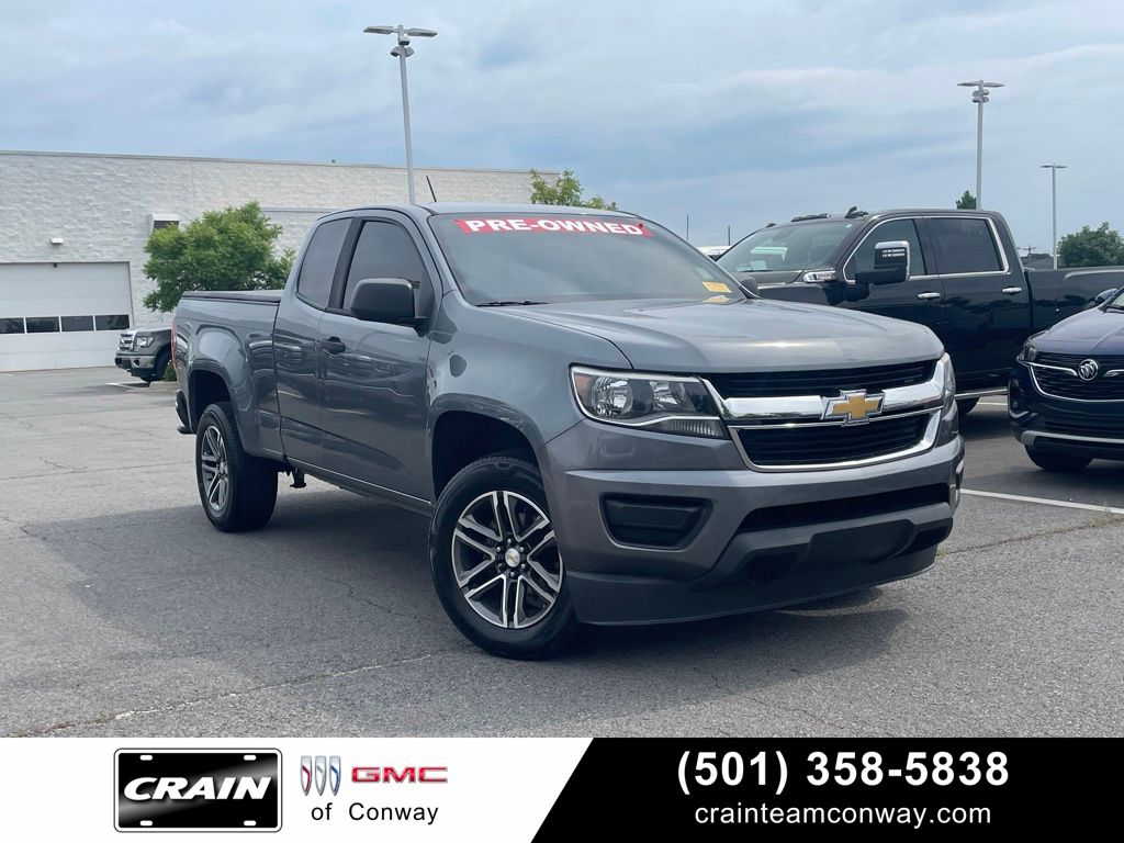 Gray (Satin Steel Metallic) 2019 Chevrolet Colorado Work Truck Extended Cab LB RWD Pickup Truck 4X2 6-Speed Automatic