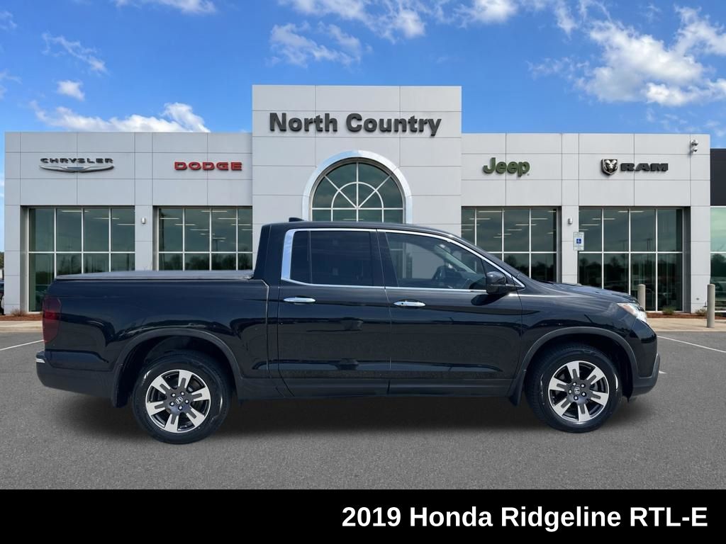 Black 2019 Honda Ridgeline Pickup Truck All-Wheel Drive 6-Speed Automatic
