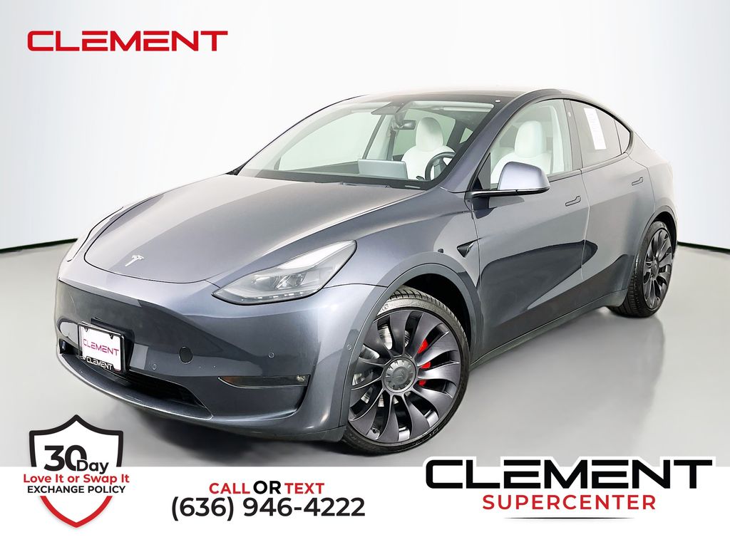 Midnight Silver Metallic 2021 Tesla Model Y SUV / Crossover All-Wheel Drive 1-Speed Automatic