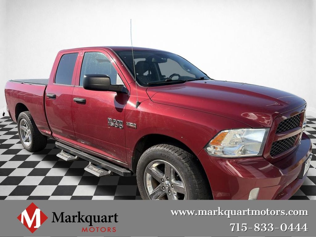 Deep Cherry Red Crystal Pearlcoat 2015 RAM 1500 Pickup Truck Four-Wheel Drive 8-Speed Automatic