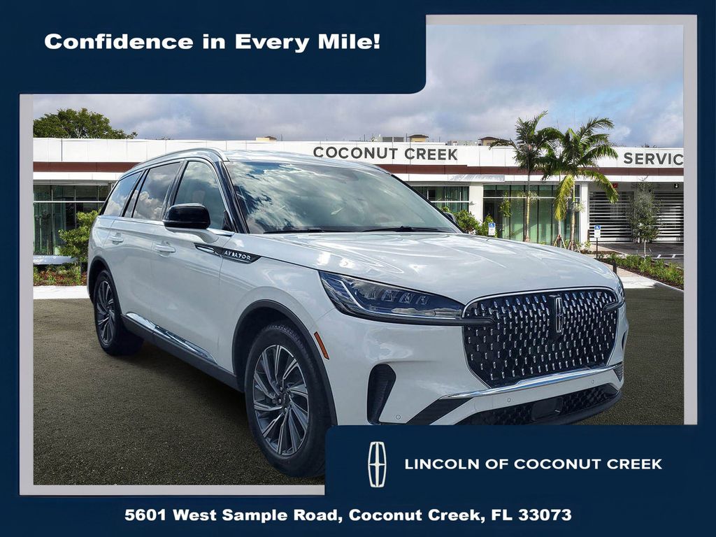 White Metallic 2026 Lincoln Aviator Premiere RWD SUV / Crossover Rear-Wheel Drive Automatic