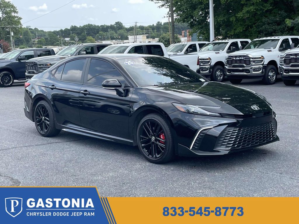 Midnight Black Metallic 2025 Toyota Camry Sedan Front-Wheel Drive Continuously Variable Transmission