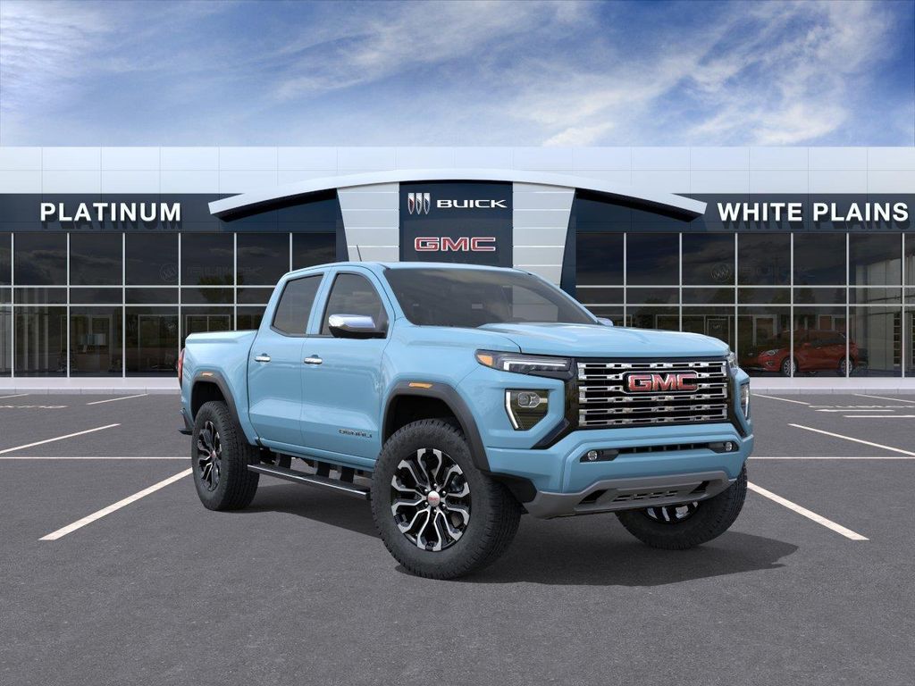 Glacier Metallic 2026 GMC Canyon Denali Crew Cab 4WD Pickup Truck Four-Wheel Drive 8-Speed Automatic