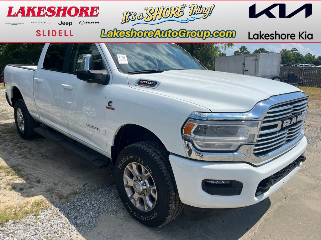 Bright White Clearcoat 2024 RAM 2500 Pickup Truck Four-Wheel Drive 6-Speed Automatic