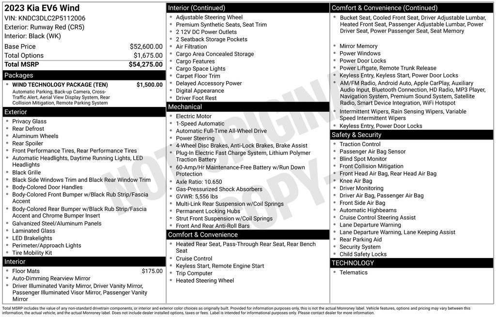 Used 2023 Red Kia Wind image 17