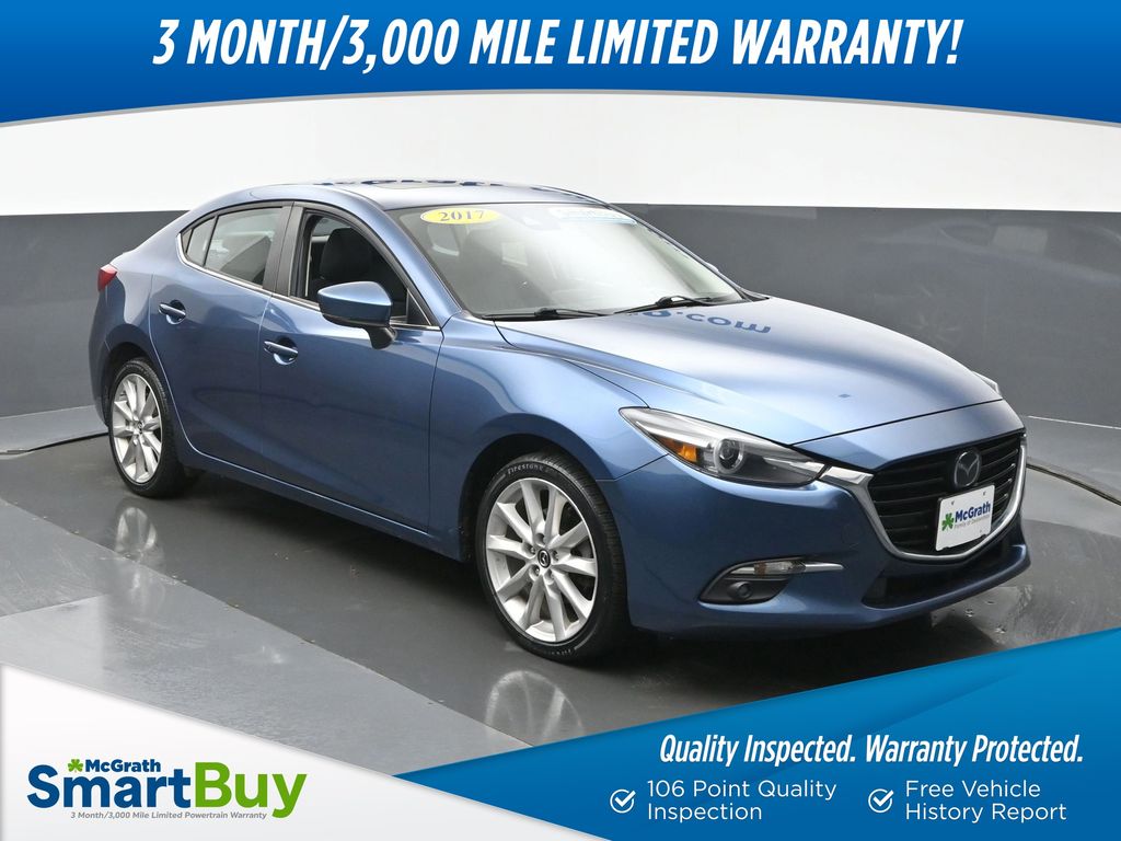 Eternal Blue Mica 2017 Mazda MAZDA3 Grand Touring Sedan Front-Wheel Drive 6-Speed Automatic