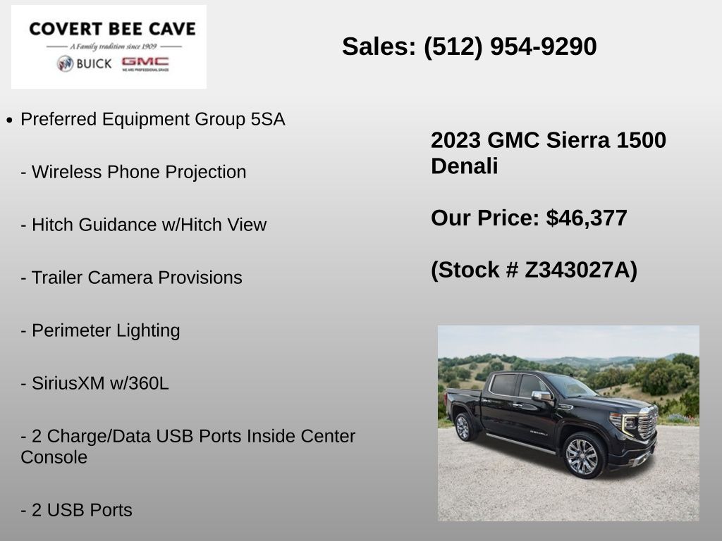 Used Car 2023 Gmc Sierra 1500  Denali For Sale Under $50,000 In Austin, Texas