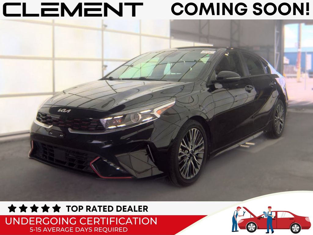 Aurora Black Pearl 2023 Kia Forte Sedan Front-Wheel Drive Continuously Variable Transmission