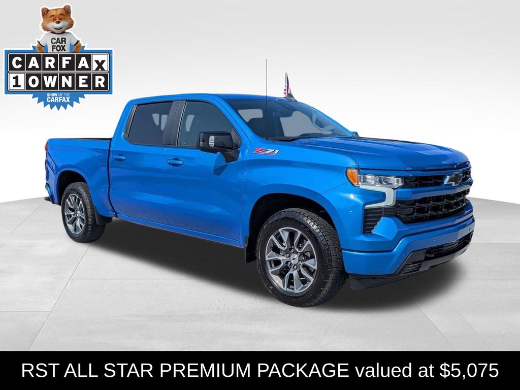 Riptide Blue 2025 Chevrolet Silverado 1500 Pickup Truck Four-Wheel Drive Automatic