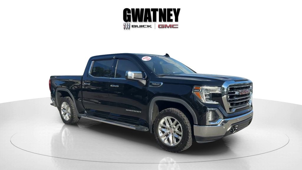 Onyx Black 2019 GMC Sierra 1500 SLT Crew Cab 4WD Pickup Truck Four-Wheel Drive 8-Speed Automatic