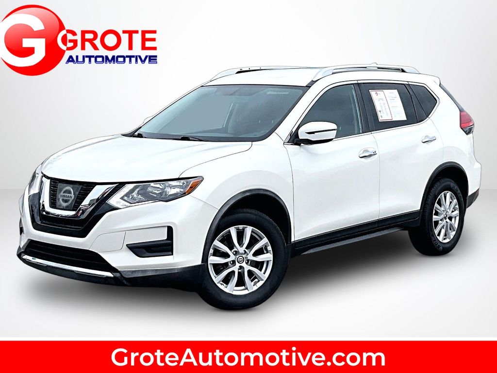 Pearl White 2017 Nissan Rogue SUV / Crossover All-Wheel Drive Continuously Variable Transmission