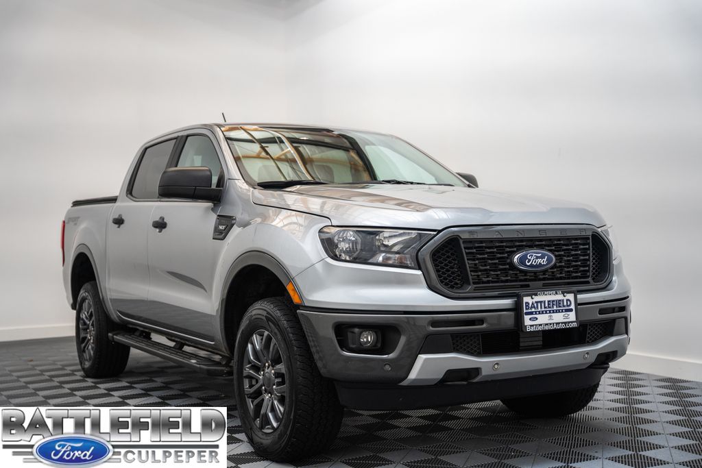 Silver Metallic 2020 Ford Ranger XLT SuperCrew 4WD Pickup Truck Four-Wheel Drive Automatic