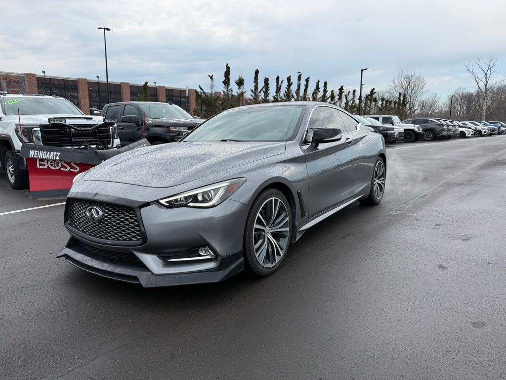 Gray (Graphite Shadow) 2018 INFINITI Q60 3.0t Luxe Coupe AWD Coupe All-Wheel Drive 7-Speed Automatic