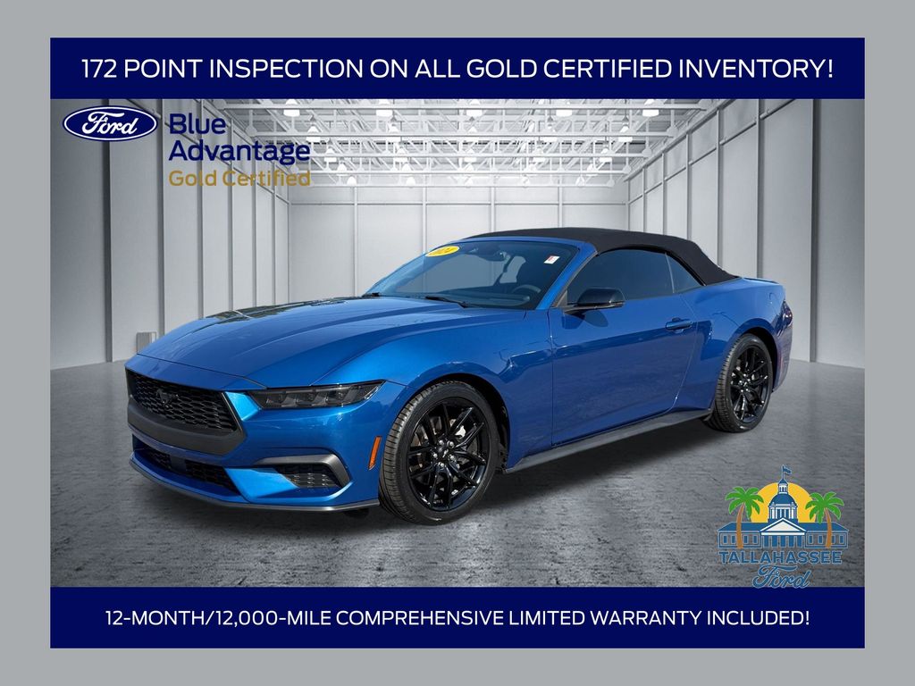 Blue Metallic 2024 Ford Mustang Convertible Rear-Wheel Drive Automatic