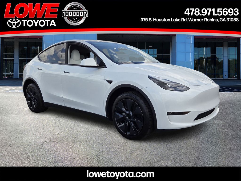 Pearl White Multi-Coat 2024 Tesla Model Y Long Range AWD SUV / Crossover All-Wheel Drive 1-Speed Automatic