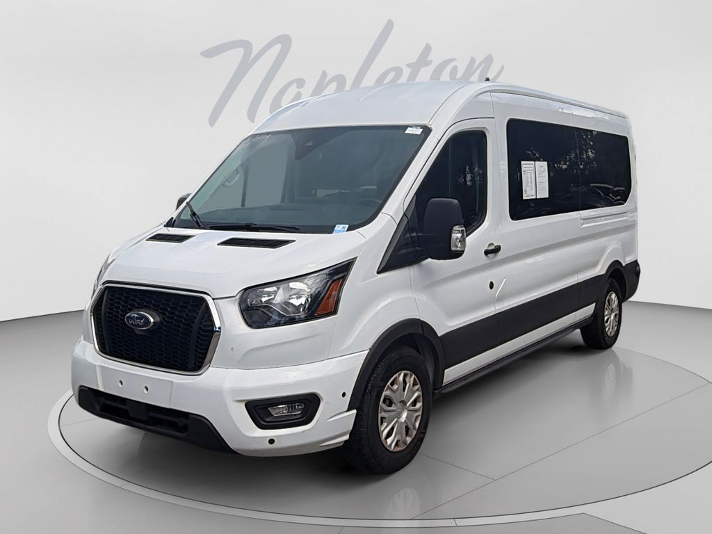 Oxford White 2024 Ford Transit Passenger Van Rear-Wheel Drive