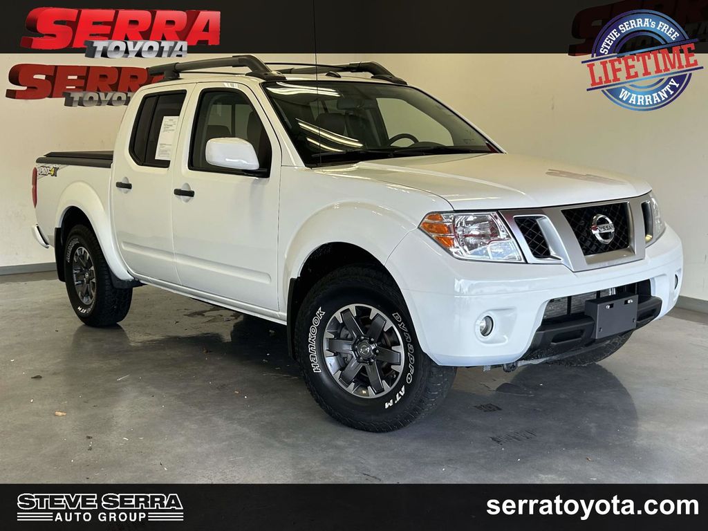 Glacier White 2019 Nissan Frontier PRO-4X Crew Cab 4WD Pickup Truck Four-Wheel Drive 5-Speed Automatic Overdrive