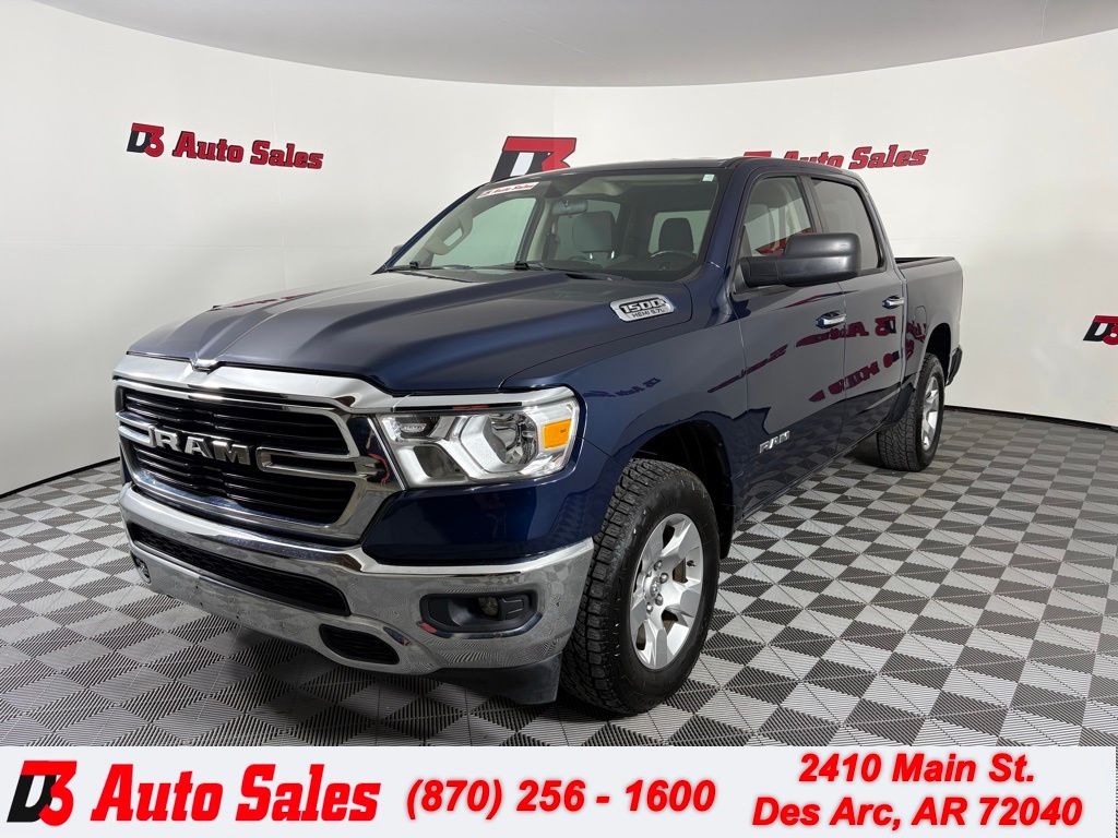 Patriot Blue Pearlcoat 2020 RAM 1500 Big Horn Crew Cab 4WD Pickup Truck Four-Wheel Drive 8-Speed Automatic