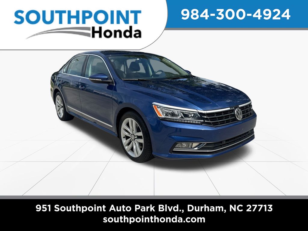 Blue Metallic 2017 Volkswagen Passat Sedan Front-Wheel Drive 6-Speed Automatic