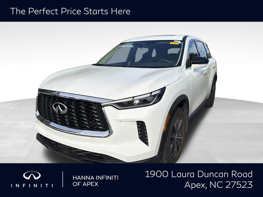 Glacier White 2024 INFINITI QX60 SUV / Crossover Front-Wheel Drive 9-Speed Automatic