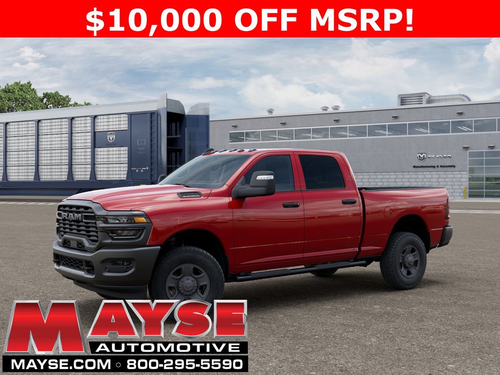 Flame Red Clearcoat 2026 RAM 2500 Tradesman Crew Cab 4WD Pickup Truck Four-Wheel Drive 8-Speed Automatic