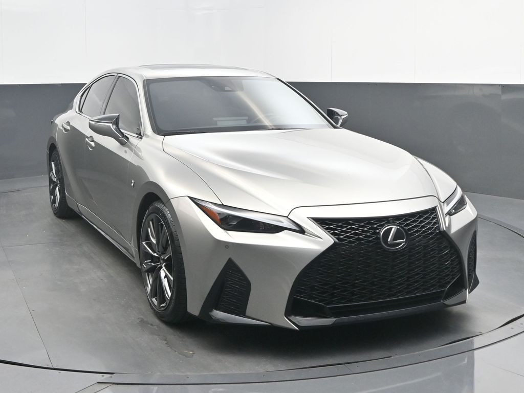 Silver 2023 Lexus IS 350 F Sport RWD Sedan Rear-Wheel Drive 8-Speed Automatic