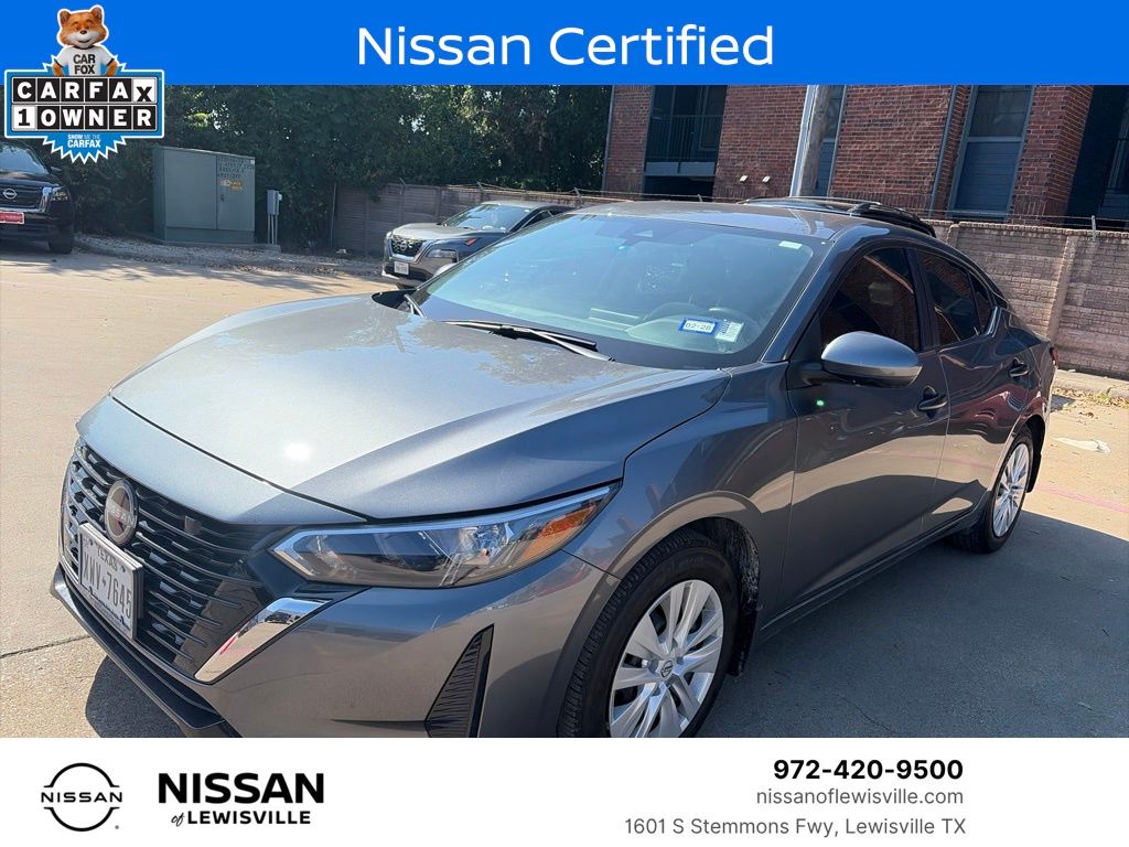 Gray (Gun Metallic) 2025 Nissan Sentra Sedan Front-Wheel Drive Continuously Variable Transmission