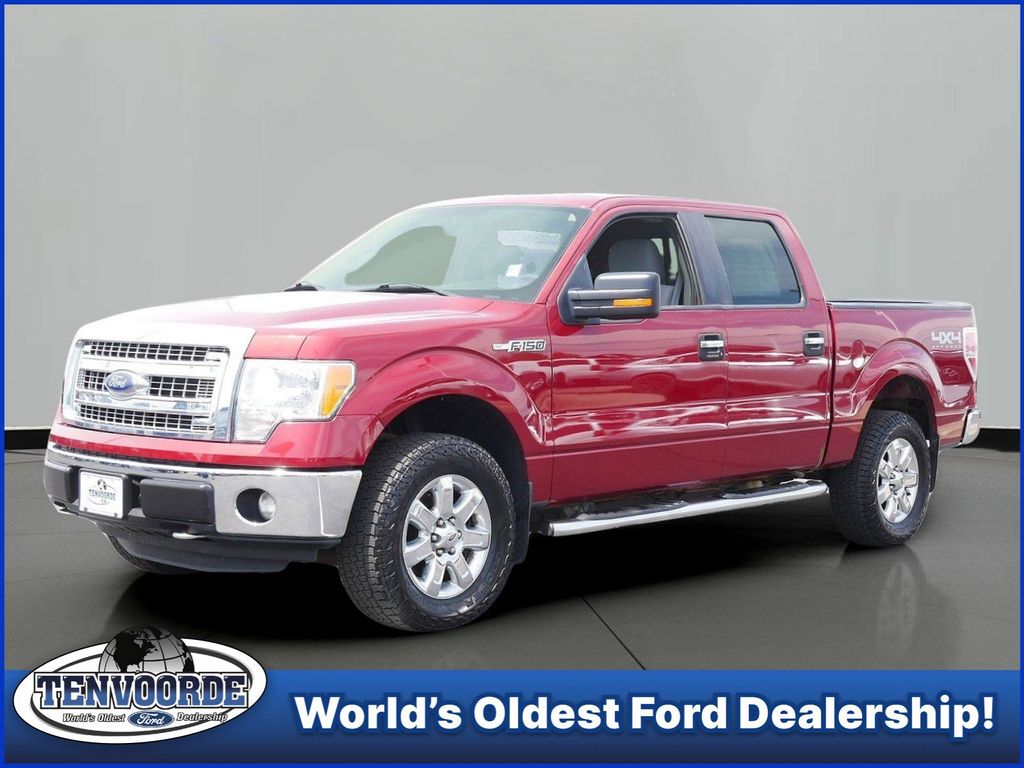 Ruby Red Metallic Tinted Clearcoat 2014 Ford F-150 XLT SuperCrew 4WD Pickup Truck Four-Wheel Drive 6-Speed Automatic