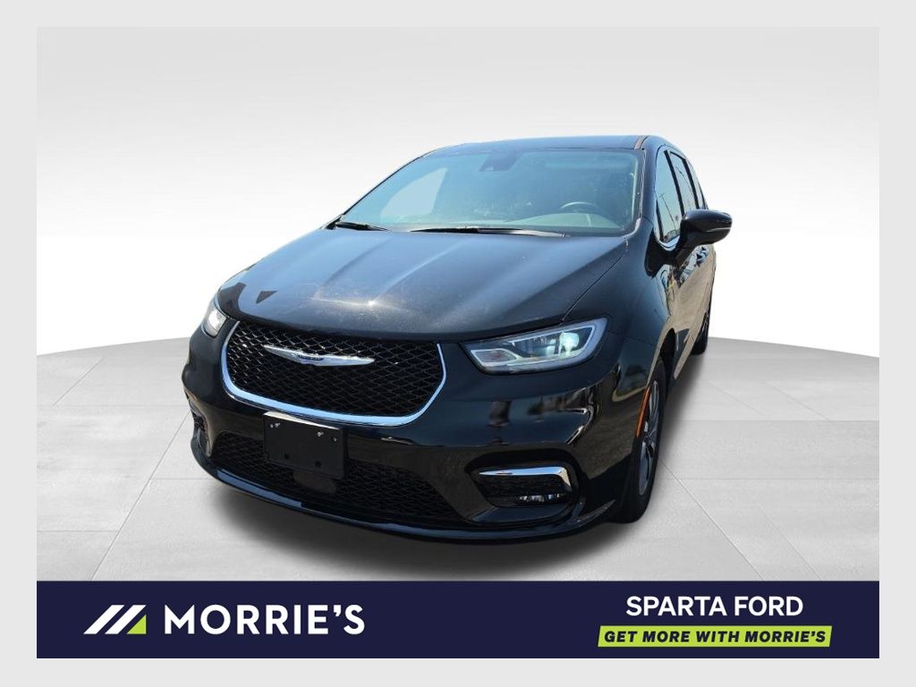 Diamond Black 2024 Chrysler Pacifica Hybrid Minivan Front-Wheel Drive Continuously Variable Transmission