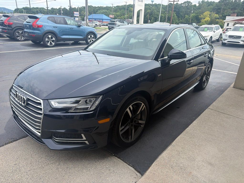 Moonlight Blue Metallic 2017 Audi A4 2.0T quattro Premium Plus AWD Sedan All-Wheel Drive 7-Speed Automatic