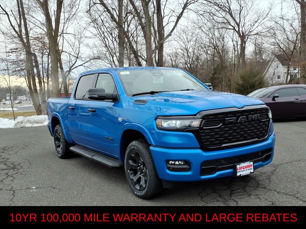 Hydro Blue Pearlcoat 2026 RAM 1500 Big Horn Crew Cab 4WD Pickup Truck Four-Wheel Drive 8-Speed Automatic