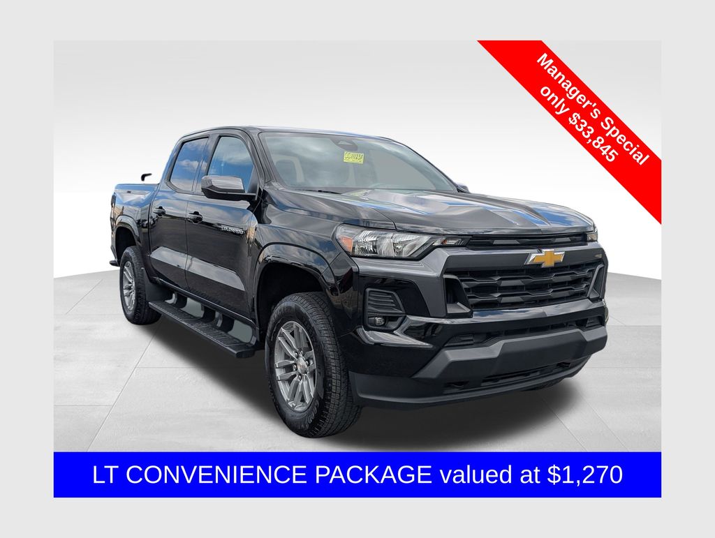 Black 2024 Chevrolet Colorado LT Crew Cab 4WD Pickup Truck Four-Wheel Drive 8-Speed Automatic