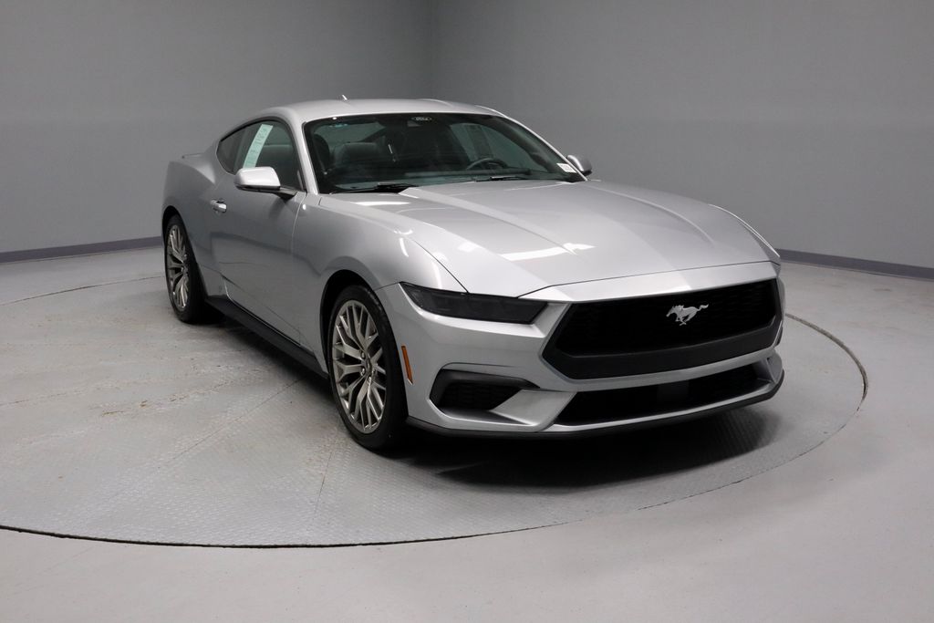 Iconic Silver Metallic 2025 Ford Mustang Coupe Rear-Wheel Drive Automatic
