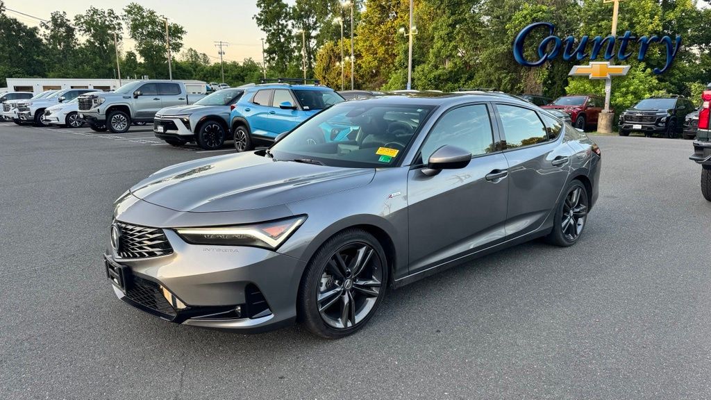 Liquid Carbon Metallic 2024 Acura Integra FWD with A-SPEC Package Sedan Front-Wheel Drive Continuously Variable Transmission