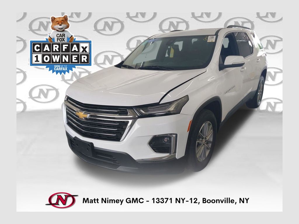 Summit White 2023 Chevrolet Traverse SUV / Crossover Four-Wheel Drive 9-Speed Automatic
