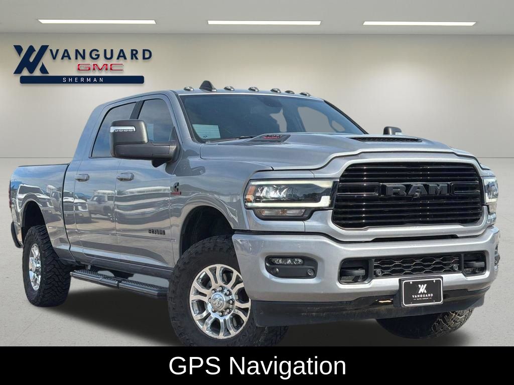 Billet Silver Metallic Clearcoat 2024 RAM 2500 Laramie Mega Cab 4WD Pickup Truck Four-Wheel Drive 6-Speed Automatic
