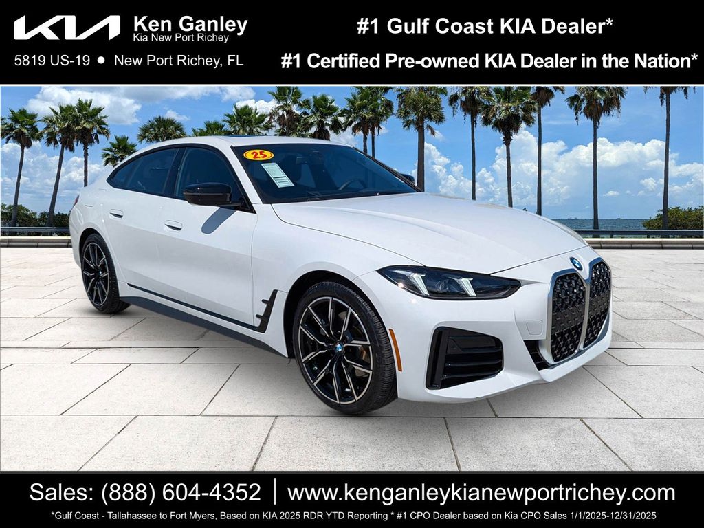 Alpine White 2025 BMW 4 Series 430i Gran Coupe xDrive Sedan All-Wheel Drive 8-Speed Automatic