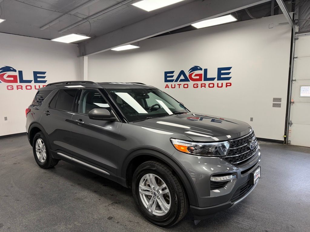 Gray Metallic 2023 Ford Explorer XLT AWD SUV / Crossover All-Wheel Drive Automatic
