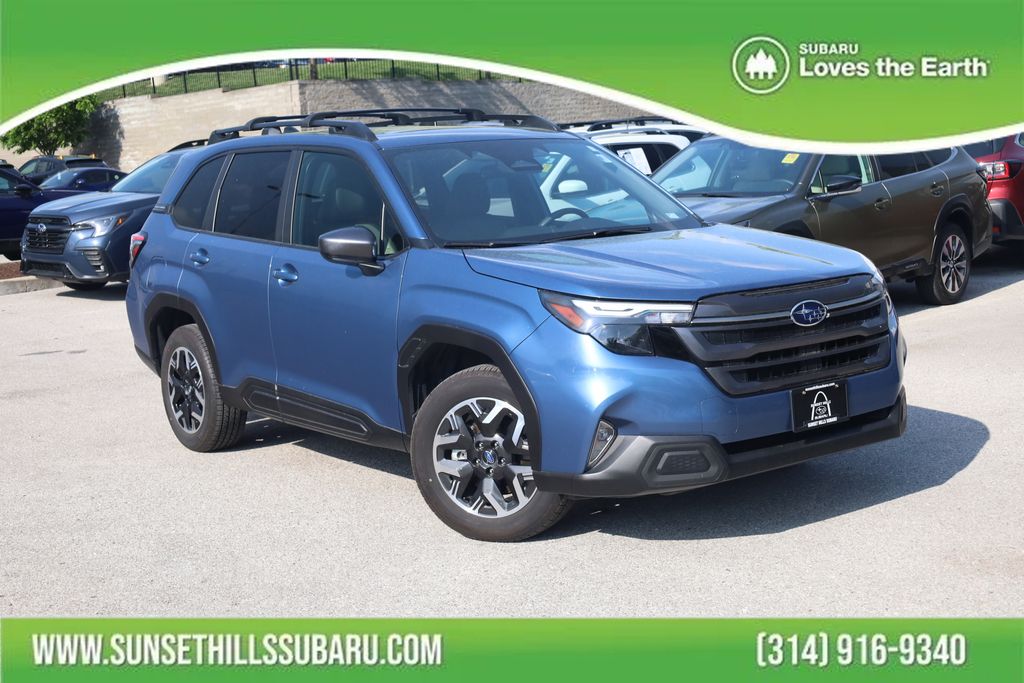 Horizon Blue Pearl 2025 Subaru Forester Premium Crossover AWD SUV / Crossover All-Wheel Drive Continuously Variable Transmission