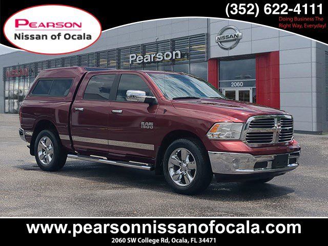 Red 2017 RAM 1500 Big Horn Crew Cab 4WD Pickup Truck Four-Wheel Drive 8-Speed Automatic