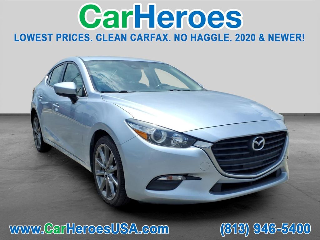 Sonic Silver Metallic 2018 Mazda MAZDA3 Touring Sedan Front-Wheel Drive 6-Speed Automatic