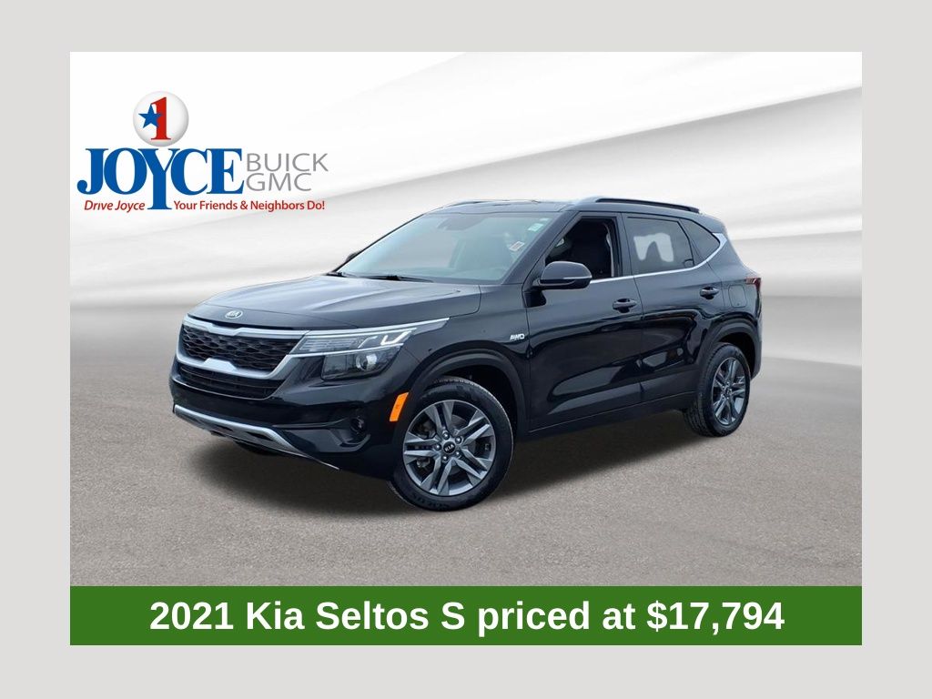 Cherry Black 2021 Kia Seltos S AWD SUV / Crossover All-Wheel Drive Continuously Variable Transmission