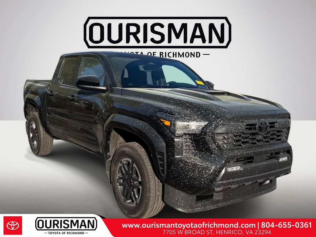 Black 2026 Toyota Tacoma TRD Sport Double Cab 4WD Pickup Truck Four-Wheel Drive 8-Speed Automatic
