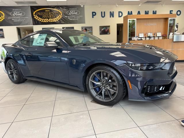 Blue 2025 Ford Mustang Coupe Rear-Wheel Drive Automatic