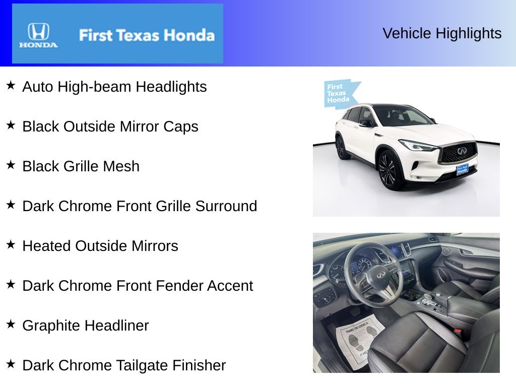 Used Car 2021 Infiniti Qx50  Luxe For Sale Under $20,000 In Austin, Texas