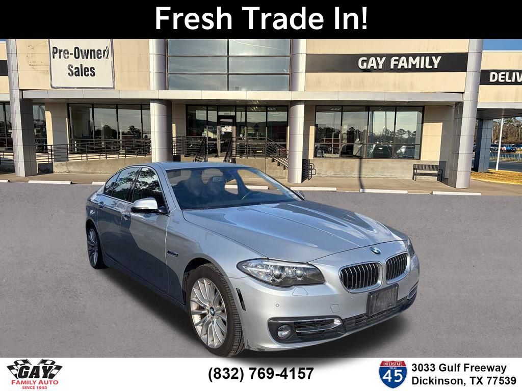 Silver 2014 BMW 5 Series 528i Sedan RWD Sedan Rear-Wheel Drive 8-Speed Automatic